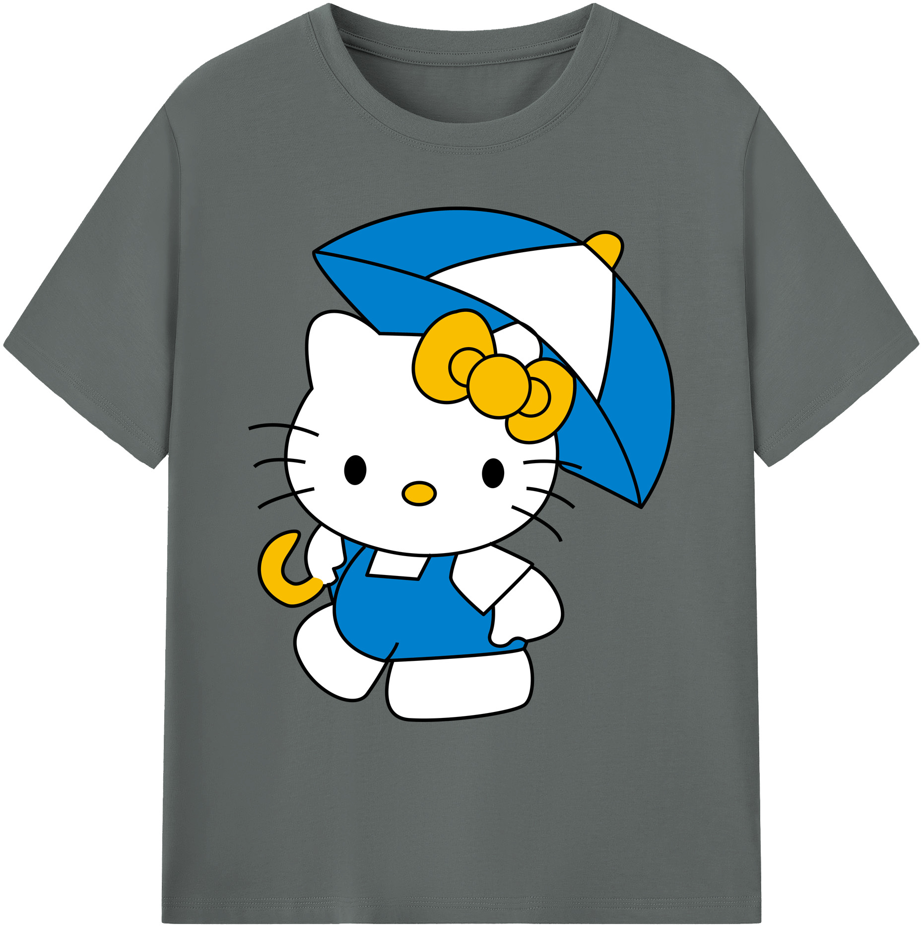 （画像用） Hello Kitty ハローキティ 綿100％ メンズ半袖Tシャツ｜肌触りやわらか＆通気性